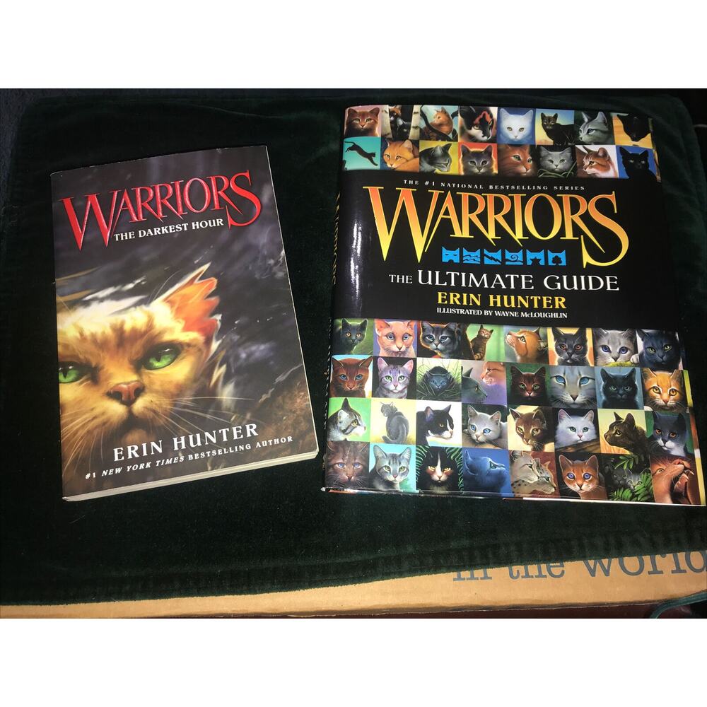 Warriors Ultimate Guide Hardcover Darkest Hour Soft back Erin Hunter